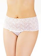 High waisted lace thong, plus size